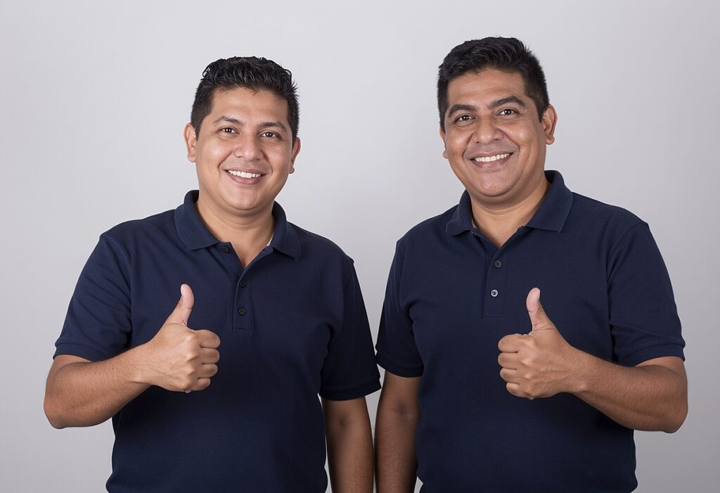 dos conserjes latinos con una cami 1